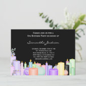 Candle Spa Birthday Party nodigt uit Kaart (Staand voorkant)