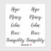 Candle Spell Script-labels wissen Sticker (Vel)