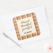 Candle Sticker 3-in || blessed thankful grateful (Envelop)