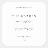 Candle Sticker Zakelijk Productlabel Jar Branding (Voorkant)