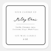 Candle Sticker Zakelijk Productlabel Jar Branding (Voorkant)