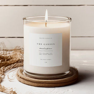 Candle Sticker Zakelijk Productlabel Jar Branding