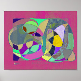 Candlelight Abstract v2 Poster