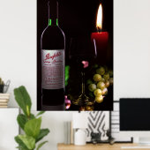 CANDLELIGHT en WIJN Poster (Thuiskantoor)