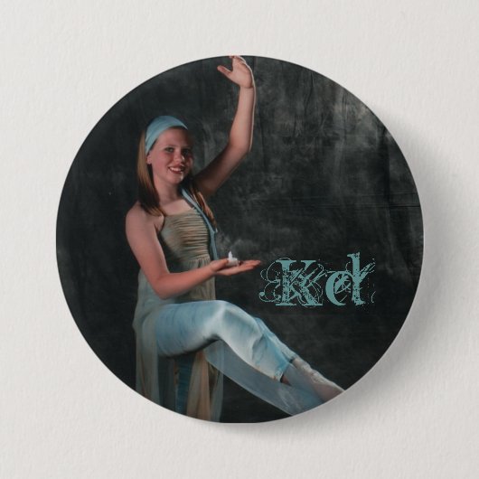 Candlelight Foto van Dancer Ronde Button 7,6 Cm (Voorkant)