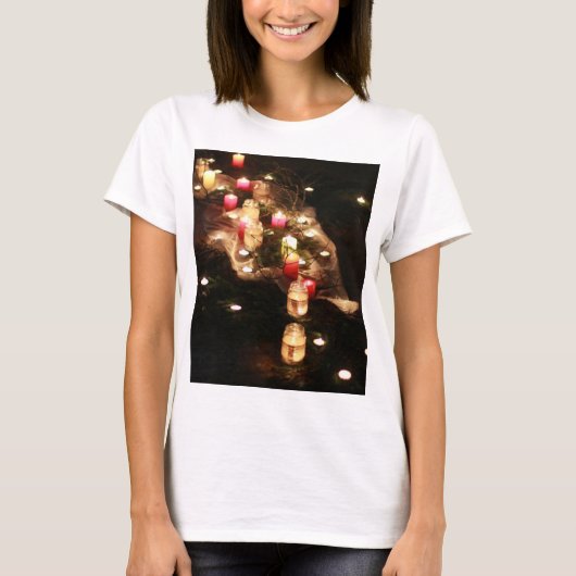 Candlelight Glow Dames T-Shirt -  (Voorkant)