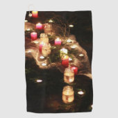 Candlelight Glow Golfhanddoek –  (Voorkant)
