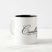 Candlelight Jazz #candlelightjazz CoffeeMug (11oz) Tweekleurige Koffiemok (Voorkant links)