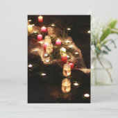 Candlelight Magic Evening Invitation – Aanpassen Kaart (Staand voorkant)