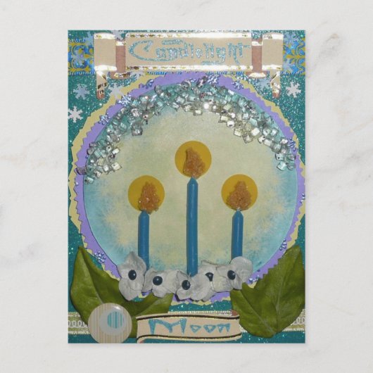 Candlelight Moon Briefkaart (Voorkant)