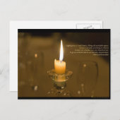 Candlelight Post Card Briefkaart (Voorkant / Achterkant)