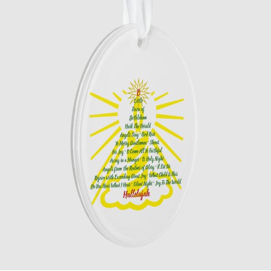 Candlelight Song List Ornament (voorkant)