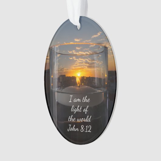 Candlelight Sunset Ornament (voorkant)
