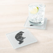 Candlelight Table Hush — Retriever Glazen Onderzetter (Schuin)