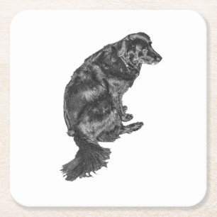 Candlelight Table Hush — Retriever Kartonnen Onderzetters