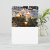 Candlelight-trouwuitnodiging Kaart (Staand voorkant)