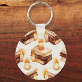 Candlelit Books Cozy Reader Sleutelhanger (Voorkant)