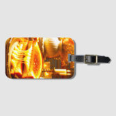 Candlelit Comfort Meal: Gegrilde Kaas Sandwich Bagagelabel (Voorkant (horizontaal))