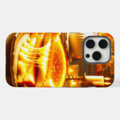 Candlelit Comfort Meal: Gegrilde Kaas Sandwich iPhone Hoesje (Achterkant horizontaal)