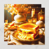 Candlelit Comfort Meal: Gegrilde Kaas Sandwich Kaart (Voorkant / Achterkant)