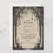 Candlelit Gothic Night Halloween Kaart (Voorkant)