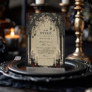 Candlelit Gothic Night Halloween Kaart