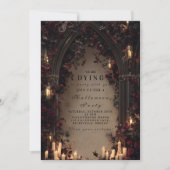 Candlelit Gotische Kathedraal Halloween Bijeenkoms Kaart (Voorkant)