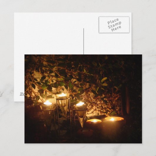 Candlelit Patio Briefkaart (Voorkant / Achterkant)