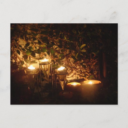 Candlelit Patio Briefkaart (Voorkant)