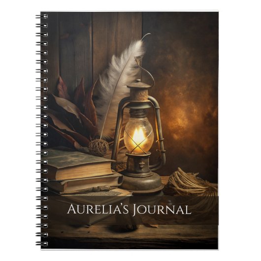 Candlelit Spellbook Notitieboek – Cozy Witch Journ (Voorkant)