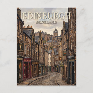 Candlemaker Row Edinburgh Schotland Briefkaart
