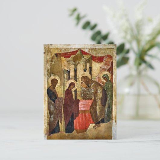 Candlemas Orthodox Christelijk Icoon Briefkaart (Staand voorkant)