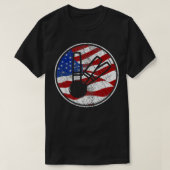 Candlepin Bowling American Flag  Candlepin T-shirt (Design voorkant)