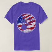 Candlepin Bowling American Flag  Candlepin T-shirt (Design voorkant)