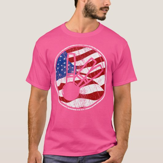 Candlepin Bowling Amerikaanse vlag Candlepin Bowli T-shirt (Voorkant)
