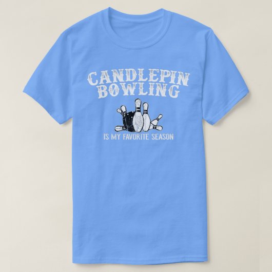 Candlepin Bowling Favoriete T T-shirt (Design voorkant)