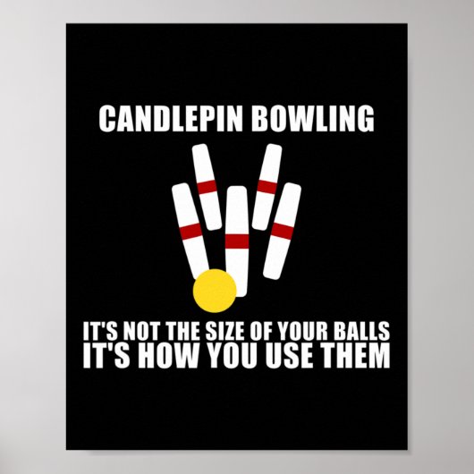 Candlepin Bowling niet zo groot als LL New England Poster (Voorkant)