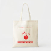 Candlepin Bowling Size of Balls Funny New England Tote Bag (Voorkant)