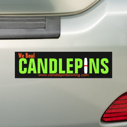 Candlepin Bumpersticker (Op auto)