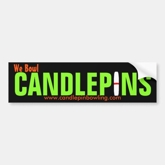 Candlepin Bumpersticker (Voorkant)