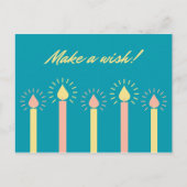 Candles Birthday Briefkaart (Voorkant)