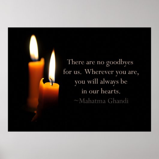 Candles en Ghandi quote Poster (Voorkant)
