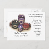 Candles, Gold Canyon, Candles-Home-Body, New Sc. Feestdagenkaart (Voorkant / Achterkant)