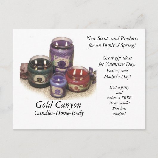 Candles, Gold Canyon, Candles-Home-Body, New Sc. Feestdagenkaart (Voorkant)