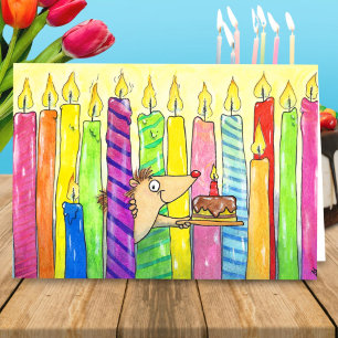 Candles Happy Birthday wenskaart van N. Janes Kaart