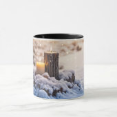 Candles in the Snow Mystical Holiday Coffee Mok (Midden)