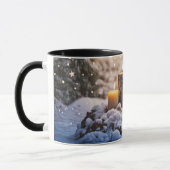 Candles in the Snow Mystical Holiday Coffee Mok (Links)