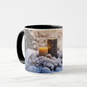 Candles in the Snow Mystical Holiday Coffee Mok (Voorkant links)