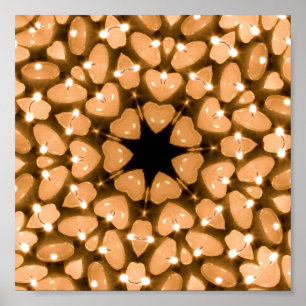 Candles Kaleidoscoop Poster