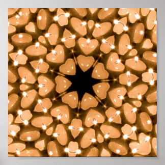 Candles Kaleidoscoop Poster